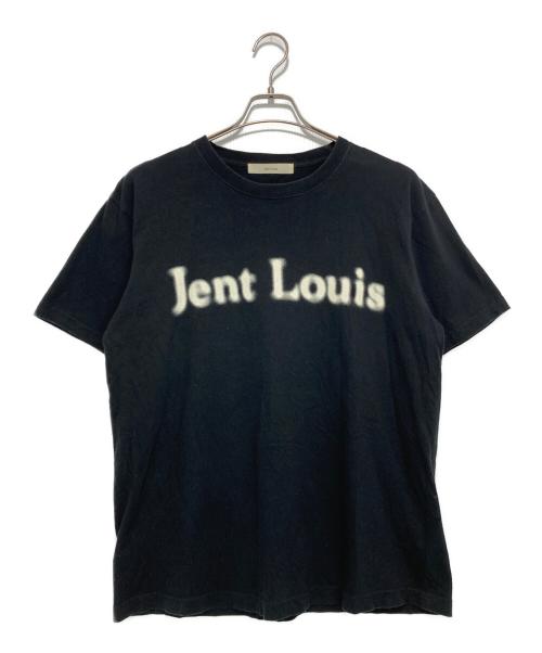 jent louis（ジェントルイス）jent louis (ジェントルイス) ロゴプリントTシャツ ブラック サイズ:Lの古着・服飾アイテム