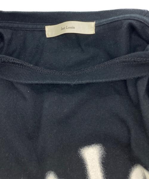 jent louis（ジェントルイス）jent louis (ジェントルイス) ロゴプリントTシャツ ブラック サイズ:Lの古着・服飾アイテム