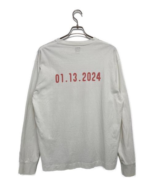 HUMAN MADE（ヒューマンメイド）HUMAN MADE (ヒューマンメイド) ハートロゴ長袖カットソー ホワイト サイズ:Lの古着・服飾アイテム