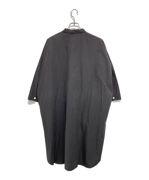 HUIS（ハウス）HUIS (ハウス) タイプライタークロスロングシャツ グレー サイズ:Fの古着・服飾アイテム