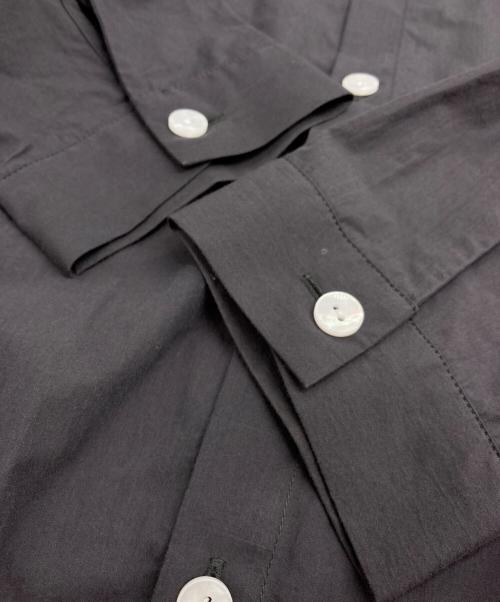 HUIS（ハウス）HUIS (ハウス) タイプライタークロスロングシャツ グレー サイズ:Fの古着・服飾アイテム