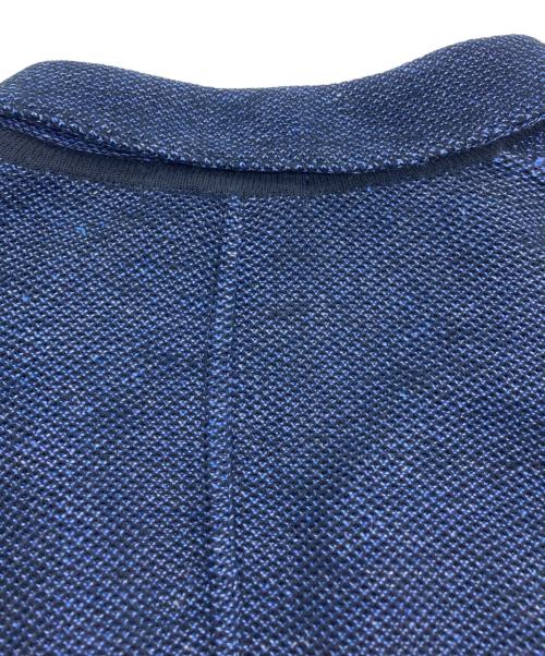 LARDINI（ラルディーニ）LARDINI (ラルディーニ) 2Bリネン混ニットジャケット ネイビー サイズ:Mの古着・服飾アイテム