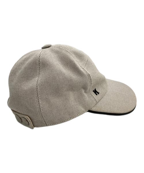 HERMES（エルメス）HERMES (エルメス) Hロゴキャップ ベージュの古着・服飾アイテム