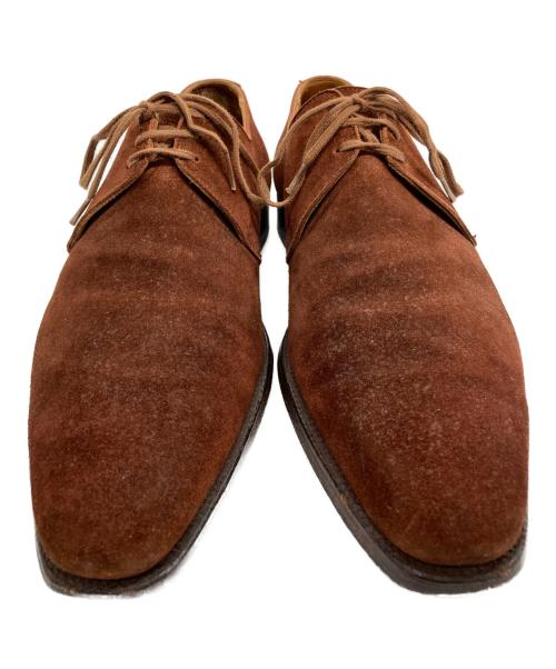 Crockett & Jones（クロケット＆ジョーンズ）Crockett & Jones (クロケット＆ジョーンズ) HIGHBURY スウェードプレーントゥシューズ ブラウン サイズ:6Eの古着・服飾アイテム