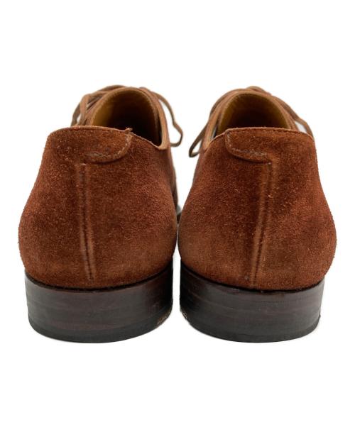 Crockett & Jones（クロケット＆ジョーンズ）Crockett & Jones (クロケット＆ジョーンズ) HIGHBURY スウェードプレーントゥシューズ ブラウン サイズ:6Eの古着・服飾アイテム