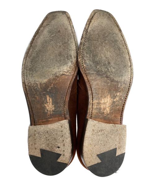 Crockett & Jones（クロケット＆ジョーンズ）Crockett & Jones (クロケット＆ジョーンズ) HIGHBURY スウェードプレーントゥシューズ ブラウン サイズ:6Eの古着・服飾アイテム