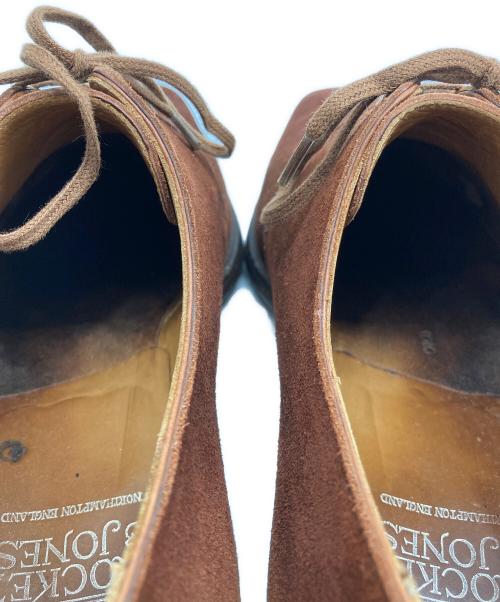 Crockett & Jones（クロケット＆ジョーンズ）Crockett & Jones (クロケット＆ジョーンズ) HIGHBURY スウェードプレーントゥシューズ ブラウン サイズ:6Eの古着・服飾アイテム