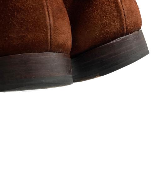 Crockett & Jones（クロケット＆ジョーンズ）Crockett & Jones (クロケット＆ジョーンズ) HIGHBURY スウェードプレーントゥシューズ ブラウン サイズ:6Eの古着・服飾アイテム