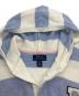 中古・古着 POLO RALPH LAUREN (ポロ・ラルフローレン) フーデッド ボーダーニット レイヤードワンピース ブルー×ホワイト サイズ:XL（16）：14000円