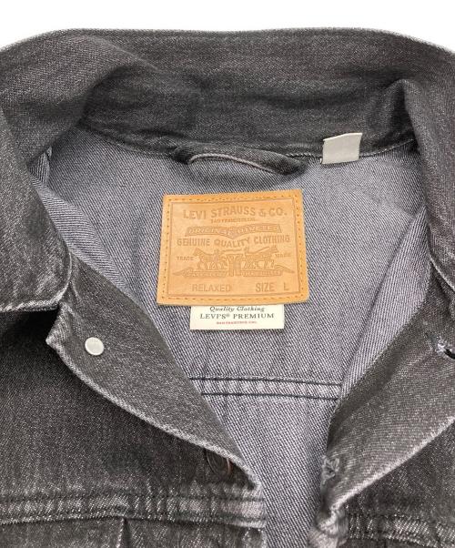 LEVI'S PReMIUM（リーバイス プレミアム）LEVI'S PReMIUM (リーバイス プレミアム) リラックスフィット トラッカージャケット ブラック サイズ:Lの古着・服飾アイテム