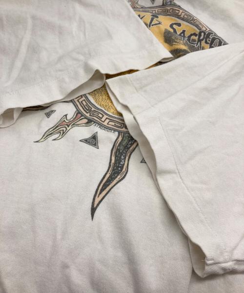 SAINT MICHAEL（セントマイケル）SAINT MICHAEL (セントマイケル) CP SS TEE/SUN/WHITE ホワイト サイズ:XXLの古着・服飾アイテム