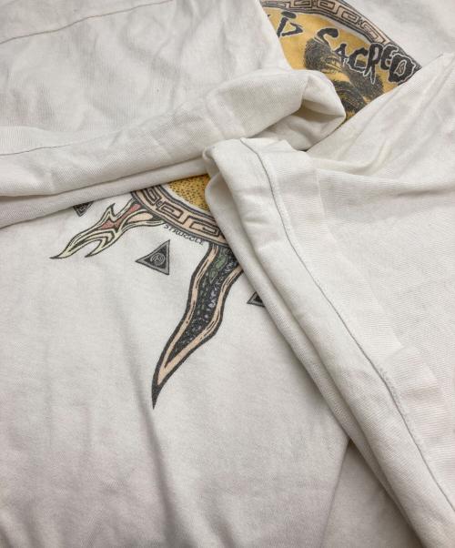 SAINT MICHAEL（セントマイケル）SAINT MICHAEL (セントマイケル) CP SS TEE/SUN/WHITE ホワイト サイズ:XXLの古着・服飾アイテム