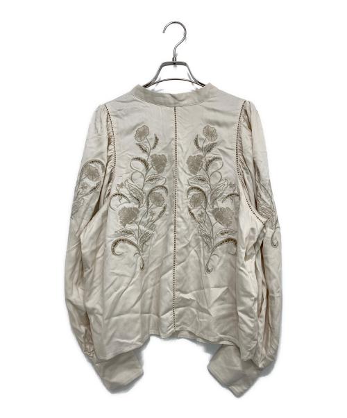 Ameri（アメリ）Ameri (アメリ) LADY EMBROIDERY PUFF BLOUSE アイボリー サイズ:Fの古着・服飾アイテム