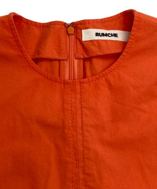 Rumche（ラムシェ）Rumche (ラムシェ) コットンワンピース オレンジ サイズ:Fの古着・服飾アイテム