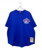 MITCHELL & NESSミッチェルアンドネス）の古着「Toronto Blue Jays ゲームシャツ」｜ブルー