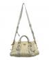 PRADA (プラダ) 2WAYナイロンギャザーバッグ アイボリー×ゴールド：30000円
