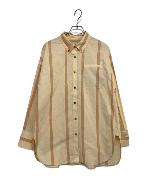 Ron Herman（ロンハーマン）Ron Herman (ロンハーマン) ebure (エブール) ストライプシャツ オレンジ サイズ:36の古着・服飾アイテム