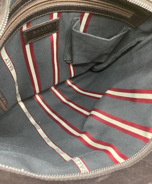BALLY（バリー）BALLY (バリー) レザーショルダーバッグ ブラックの古着・服飾アイテム