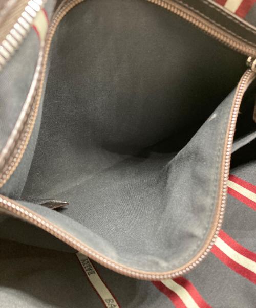 BALLY（バリー）BALLY (バリー) レザーショルダーバッグ ブラックの古着・服飾アイテム