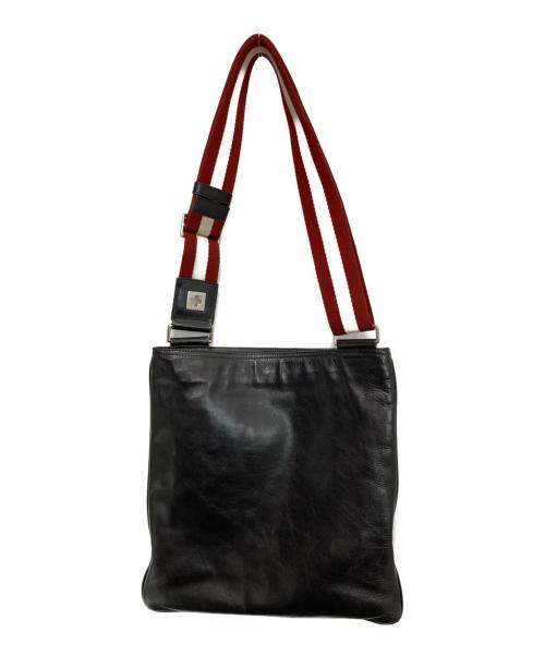 BALLY（バリー）BALLY (バリー) レザーショルダーバッグ ブラックの古着・服飾アイテム