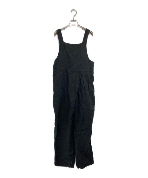 nest Robe（ネストローブ）nest Robe (ネストローブ) リネンオールインワン ブラック サイズ:Fの古着・服飾アイテム
