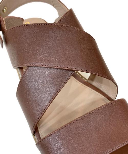 COLE HAAN（コールハーン）COLE HAAN (コールハーン) オリジナルグランド プラットフォーム サンダル ブラウン サイズ:6Bの古着・服飾アイテム