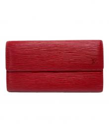 LOUIS VUITTON（ルイ ヴィトン）の古着「エピ ポシェット・ポルト モネ クレディ」｜レッド