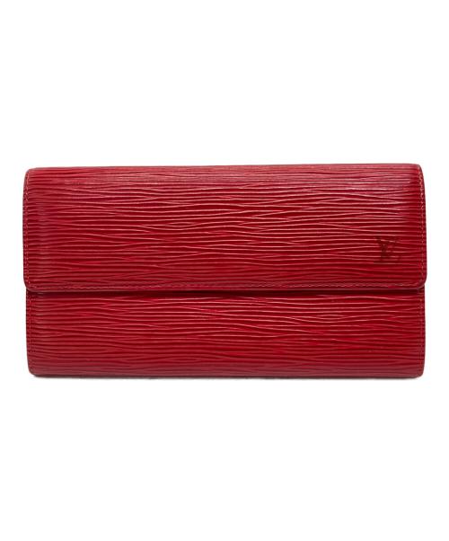 LOUIS VUITTON（ルイ ヴィトン）LOUIS VUITTON (ルイ ヴィトン) エピ ポシェット・ポルト モネ クレディ レッドの古着・服飾アイテム