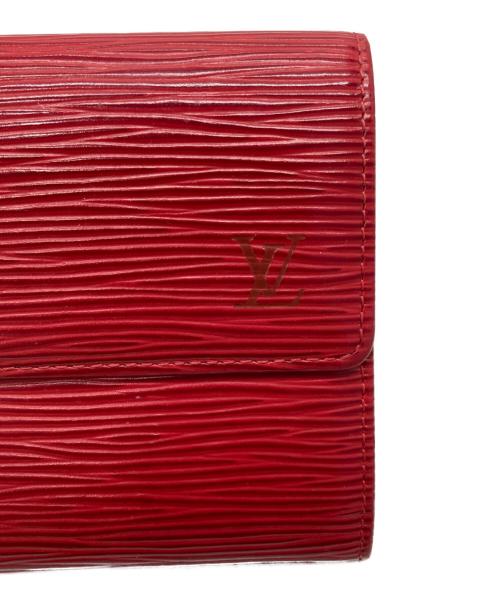LOUIS VUITTON（ルイ ヴィトン）LOUIS VUITTON (ルイ ヴィトン) エピ ポシェット・ポルト モネ クレディ レッドの古着・服飾アイテム