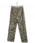 MAISON SPECIAL (メゾンスペシャル) Vegan Leather Python Cut Off Pants グレー×ベージュ サイズ:36：5000円