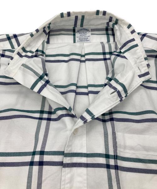 BROOKS BROTHERS（ブルックスブラザーズ）BROOKS BROTHERS (ブルックスブラザーズ) チェックBDシャツ ホワイト×ネイビー×グリーン サイズ:Sの古着・服飾アイテム