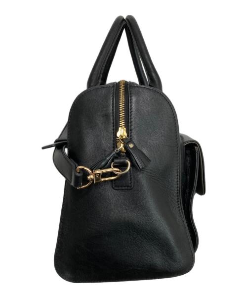 ANYA HINDMARCH（アニヤ・ハインドマーチ）ANYA HINDMARCH (アニヤ・ハインドマーチ) カーカー 2WAY ショルダーバッグ ブラックの古着・服飾アイテム