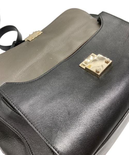 ANYA HINDMARCH（アニヤ・ハインドマーチ）ANYA HINDMARCH (アニヤ・ハインドマーチ) カーカー 2WAY ショルダーバッグ ブラックの古着・服飾アイテム