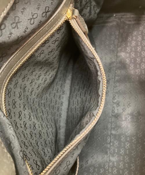 ANYA HINDMARCH（アニヤ・ハインドマーチ）ANYA HINDMARCH (アニヤ・ハインドマーチ) カーカー 2WAY ショルダーバッグ ブラックの古着・服飾アイテム