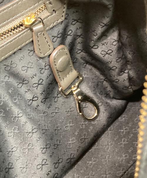 ANYA HINDMARCH（アニヤ・ハインドマーチ）ANYA HINDMARCH (アニヤ・ハインドマーチ) カーカー 2WAY ショルダーバッグ ブラックの古着・服飾アイテム