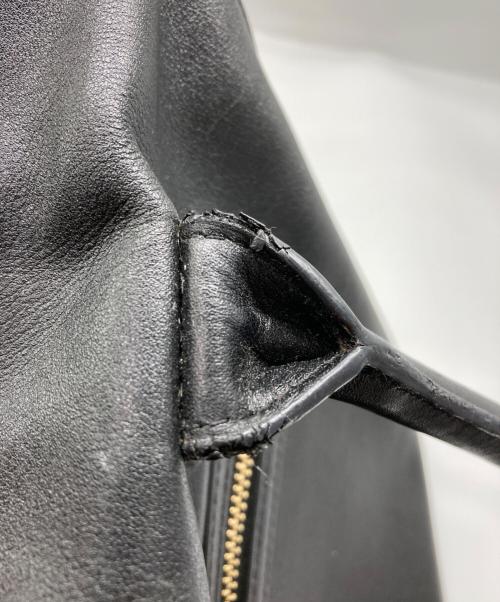 ANYA HINDMARCH（アニヤ・ハインドマーチ）ANYA HINDMARCH (アニヤ・ハインドマーチ) カーカー 2WAY ショルダーバッグ ブラックの古着・服飾アイテム