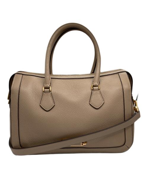 Kate Spade（ケイトスペード）Kate Spade (ケイトスペード) グラマシー ミディアム サッチェル 2WAYバッグ ベージュの古着・服飾アイテム