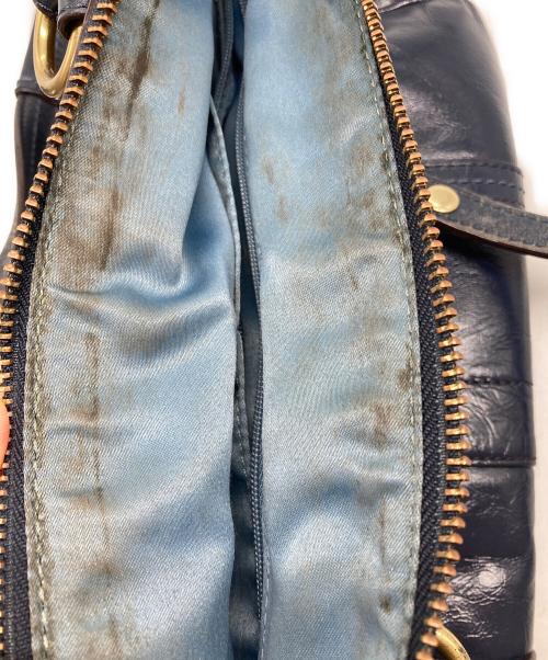 COACH（コーチ）COACH (コーチ) シグネチャー デニム サッチェルバッグ ネイビーの古着・服飾アイテム