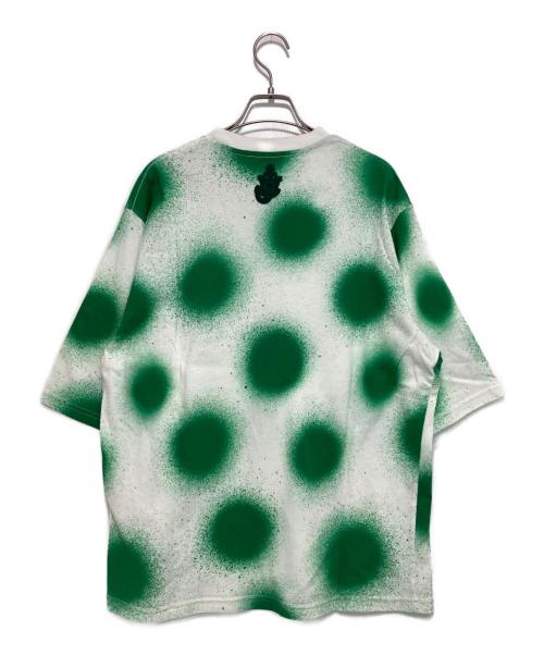 MONCLER（モンクレール）MONCLER (モンクレール) J.W.ANDERSON (ジェイダブリューアンダーソン) ALL OVER PRINT SS グリーン×ホワイト サイズ:Mの古着・服飾アイテム