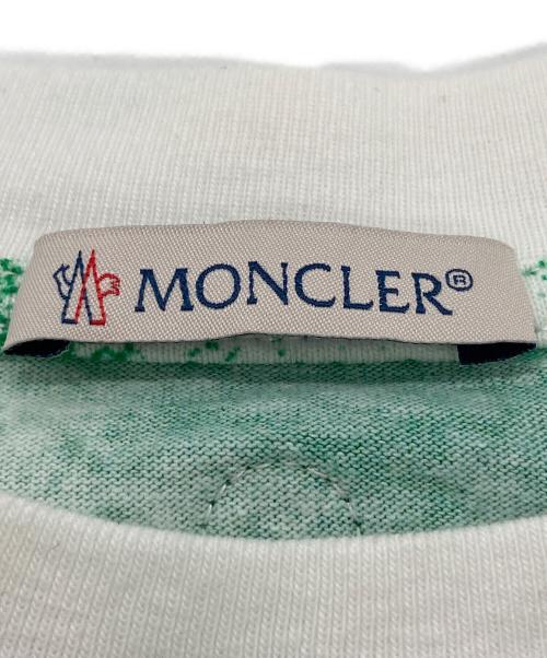 MONCLER（モンクレール）MONCLER (モンクレール) J.W.ANDERSON (ジェイダブリューアンダーソン) ALL OVER PRINT SS グリーン×ホワイト サイズ:Mの古着・服飾アイテム