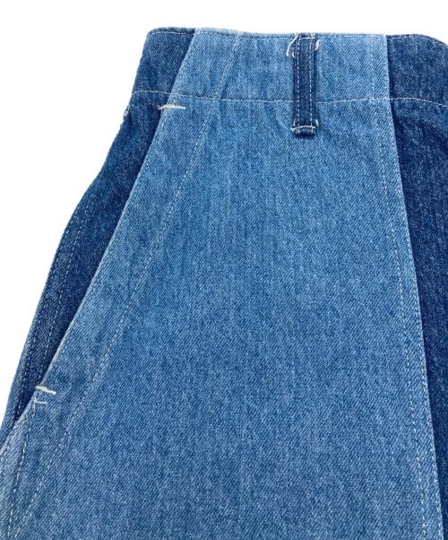 Engineered Garments（エンジニアド ガーメンツ）Engineered Garments (エンジニアド ガーメンツ) パッチワークデニムワークパンツ インディゴ サイズ:Lの古着・服飾アイテム