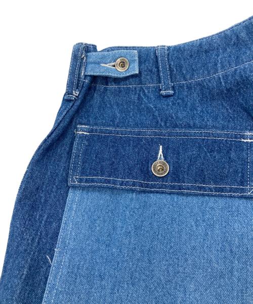 Engineered Garments（エンジニアド ガーメンツ）Engineered Garments (エンジニアド ガーメンツ) パッチワークデニムワークパンツ インディゴ サイズ:Lの古着・服飾アイテム