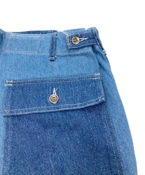 Engineered Garments（エンジニアド ガーメンツ）Engineered Garments (エンジニアド ガーメンツ) パッチワークデニムワークパンツ インディゴ サイズ:Lの古着・服飾アイテム