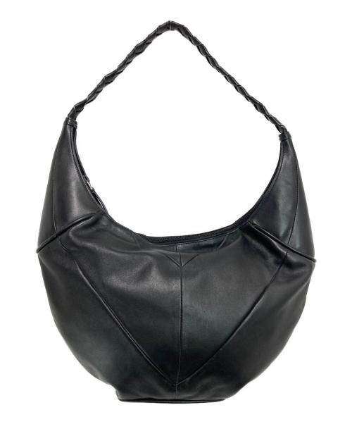 ALEXANDER McQUEEN（アレキサンダーマックイーン）ALEXANDER McQUEEN (アレキサンダーマックイーン) レザーワンショルダーバッグ ブラックの古着・服飾アイテム