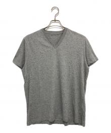 PRADA（プラダ）の古着「VネックTシャツ」｜グレー