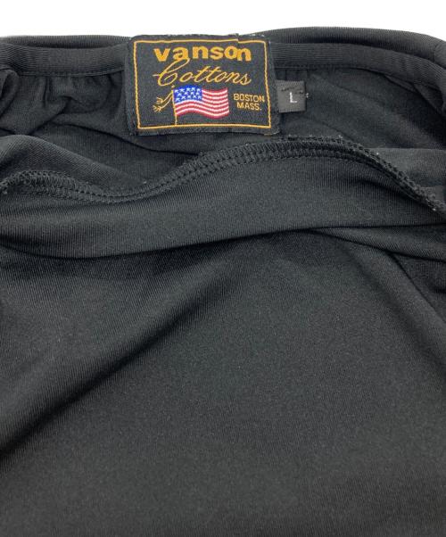 VANSON（バンソン）VANSON (バンソン) 7分袖スカルプリントカットソー ブラック サイズ:Lの古着・服飾アイテム