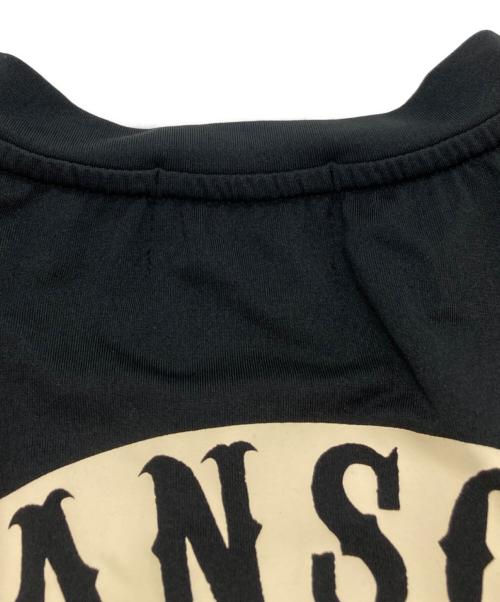 VANSON（バンソン）VANSON (バンソン) 7分袖スカルプリントカットソー ブラック サイズ:Lの古着・服飾アイテム