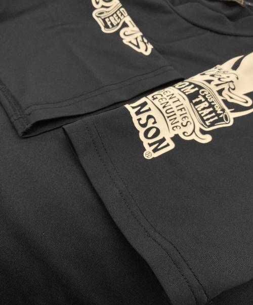 VANSON（バンソン）VANSON (バンソン) 7分袖スカルプリントカットソー ブラック サイズ:Lの古着・服飾アイテム
