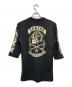 VANSON (バンソン) 7分袖スカルプリントカットソー ブラック サイズ:L：5000円