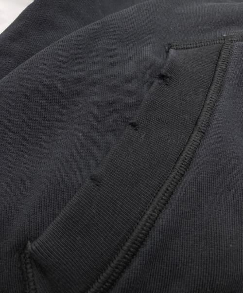 DOLCE & GABBANA（ドルチェ＆ガッバーナ）DOLCE & GABBANA (ドルチェ＆ガッバーナ) ロゴプレートダメージジップパーカー ブラック サイズ:48の古着・服飾アイテム